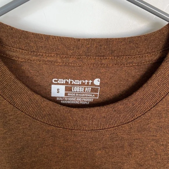 Carhartt Men’s Loose Fit Logo Long Sleeve. - Picture 8 of 11